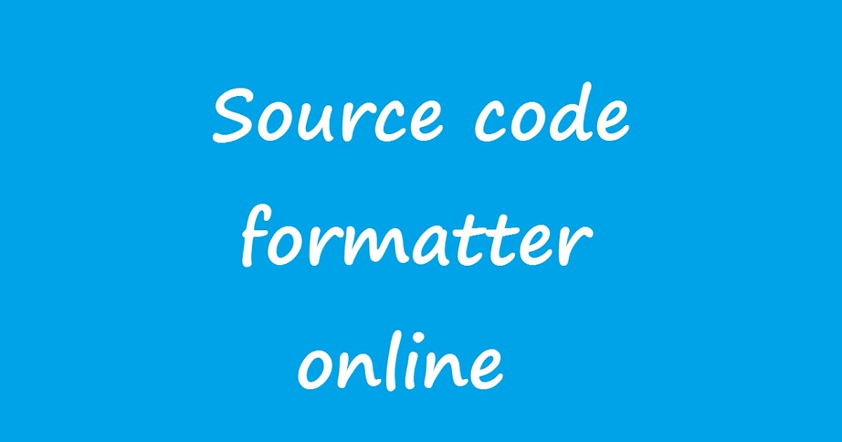 free source code formatter