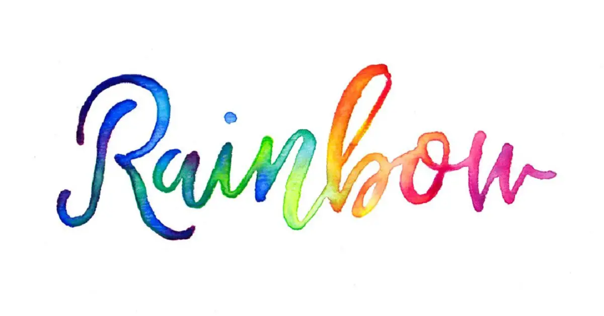 rainbow color text maker