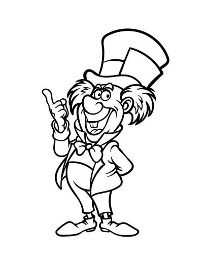 Draw the mad hatter