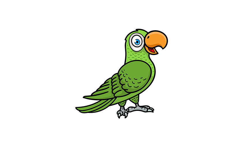 How to draw Parrot